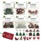 Christmas Buttons for Crafts – 33 Piece Holiday Assortment (6 Pack Set), 3D Novelty Buttons for Sewing, Scrapbooking, Card Making & DIY Christmas Decor, Trees Bells Candy Cane Santa Mix